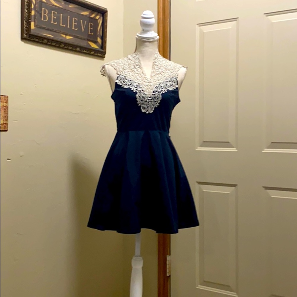 Ax Paris Navy blue dress